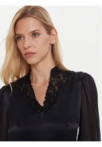 TwinSet - TWINSET Bluzka 252TT2243 Czarny Regular Fit. Kolor: czarny. Materiał: wiskoza