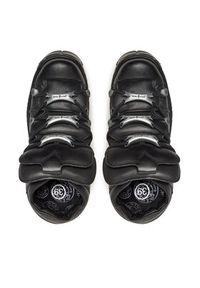 NEW ROCK Botki M-TM106-C2 Czarny. Kolor: czarny. Materiał: skóra. Styl: rockowy #5