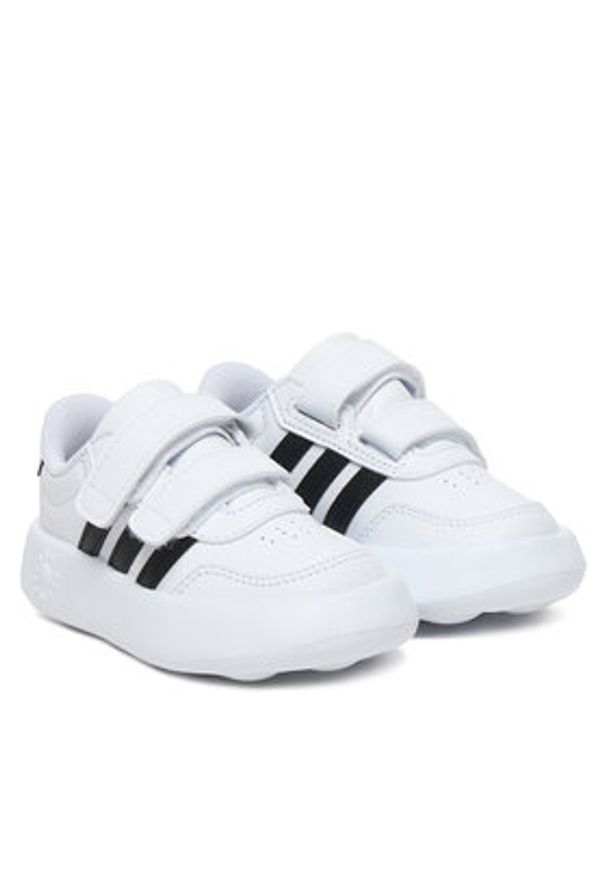 Adidas - adidas Sneakersy Breaknet 3.0 JS3680 Biały. Kolor: biały. Materiał: skóra