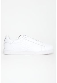 EA7 Emporio Armani - Sneakersy męskie skórzane EA7 EMPORIO ARMANI. Materiał: skóra