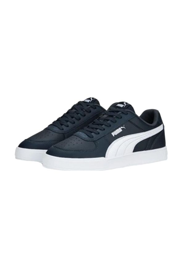 Puma - Męskie Buty Ze Sztucznej Skóry Caven. Kolor: niebieski. Materiał: skóra. Sport: turystyka piesza
