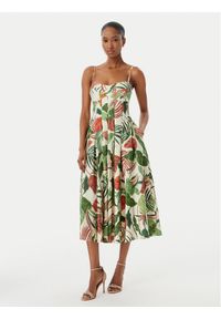 Guess Sukienka koktajlowa W6GKAF W2558 Zielony Regular Fit. Kolor: zielony. Materiał: wiskoza. Styl: wizytowy #1
