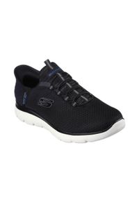 skechers - Buty do chodzenia męskie Skechers Summits High Range. Zapięcie: sznurówki. Kolor: czarny, niebieski, wielokolorowy. Materiał: syntetyk, tkanina, materiał. Szerokość cholewki: normalna. Sport: turystyka piesza