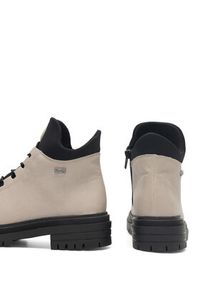 Rieker Trzewiki Y3163-60 Beżowy. Kolor: beżowy. Materiał: materiał #2