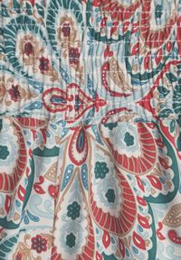 Renee - Czerwone Spodnie z Gumką w Pasie i Szerokimi Nogawkami z Wiskozy Adotria. Kolor: czerwony. Materiał: wiskoza #6