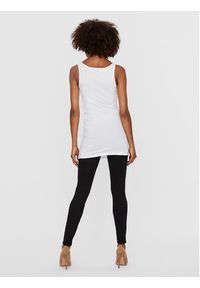 Vero Moda Top Maxi 10185110 Biały Regular Fit. Kolor: biały. Materiał: bawełna #4