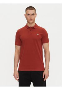 Timberland Polo TB0A6VDP Czerwony Regular Fit. Typ kołnierza: polo. Kolor: czerwony. Materiał: bawełna