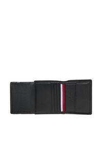 TOMMY HILFIGER - Tommy Hilfiger Duży Portfel Męski Th Corp Trifold AM0AM13742 Czarny. Kolor: czarny. Materiał: skóra