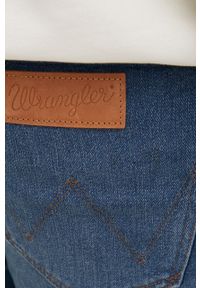 Wrangler jeansy LARSTON GREEN TWIST męskie. Kolor: niebieski