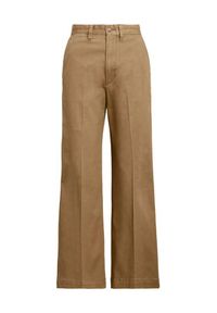 Polo Ralph Lauren Spodnie materiałowe 211873988001 Beżowy Wide Leg. Kolor: beżowy. Materiał: bawełna #4
