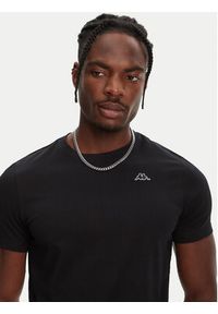 Robe di Kappa T-Shirt Luc 611187W Czarny Regular Fit. Kolor: czarny. Materiał: bawełna