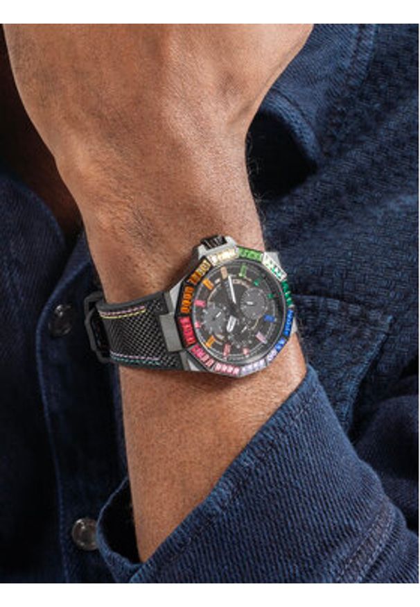 Guess Zegarek GW0701G1 Czarny. Kolor: czarny
