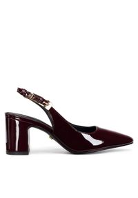 Gino Rossi - GINO ROSSI Czółenka JORDANA-115997 Bordowy. Kolor: czerwony. Materiał: lakier, skóra #1