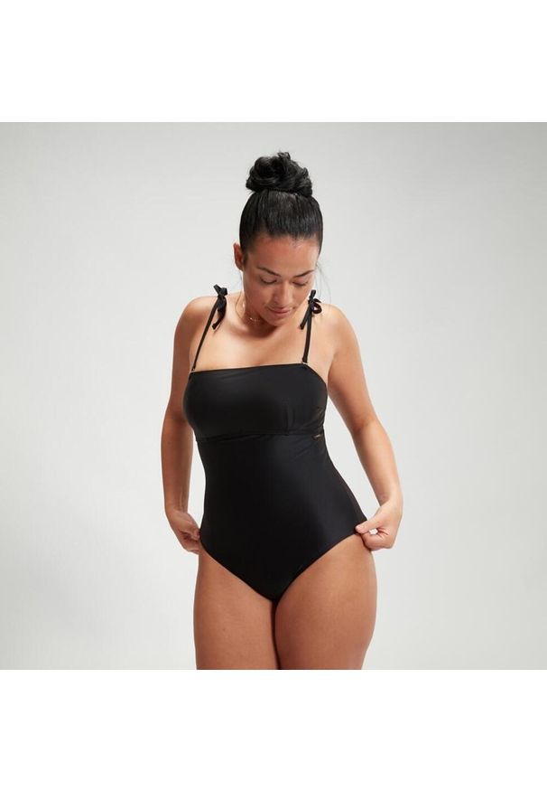 Strój Kąpielowy Speedo Shaping Bandeau – Czarny – Rozmiar 34. Kolor: czarny. Materiał: materiał