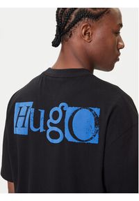 Hugo - HUGO T-Shirt Nilte 50542810 Czarny Loose Fit. Kolor: czarny. Materiał: bawełna #4