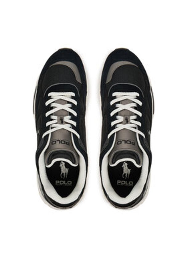 Polo Ralph Lauren Sneakersy 809P07293003 Czarny. Kolor: czarny. Materiał: zamsz, skóra