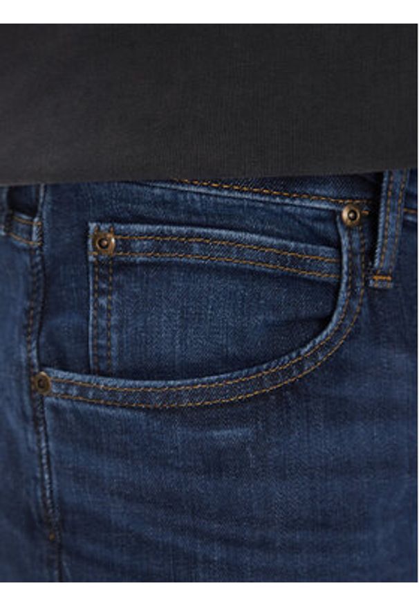 Lee Jeansy Luke 112365111 Granatowy Super Slim Fit. Kolor: niebieski