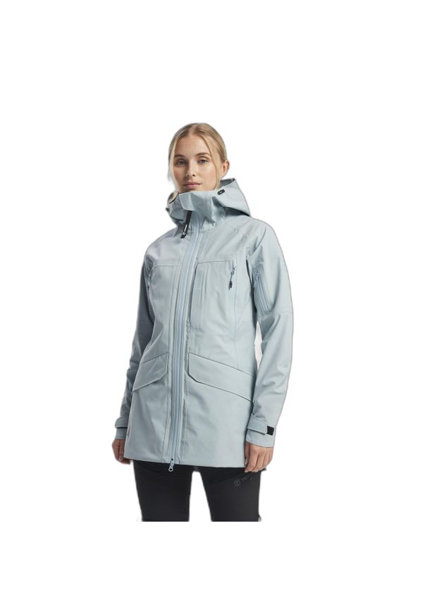 Damska kurtka wodoodporna Tenson TXlite Shell. Kolor: niebieski. Sport: turystyka piesza