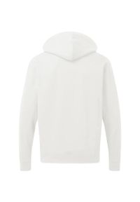 SG - Męska Bawełniana Bluza Z Kapturem. Typ kołnierza: kaptur. Kolor: biały. Materiał: bawełna