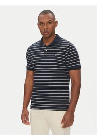 TOMMY HILFIGER - Tommy Hilfiger Polo MW0MW39994 Granatowy Regular Fit. Typ kołnierza: polo. Kolor: niebieski. Materiał: bawełna