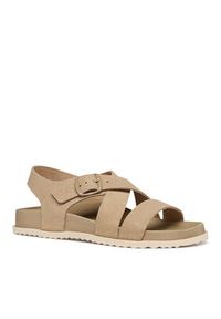 Geox Sandały D Sandybett D658RB 00022 C6738 Beżowy. Kolor: beżowy. Materiał: zamsz, skóra #4