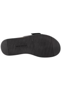 Klapki Rieker Flip-Flops W W0803-00 czarne. Kolor: czarny. Materiał: skóra, guma. Sezon: lato