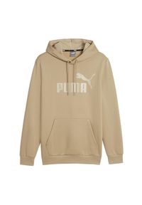 Puma - Bluza męska PUMA Essentials Big Logo Hoodie FL. Typ kołnierza: kaptur. Kolor: beżowy. Materiał: bawełna, materiał #1