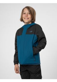 4f - Kurtka miejska membrana 5000 chłopięca. Kolor: niebieski. Materiał: materiał. Sezon: zima #1