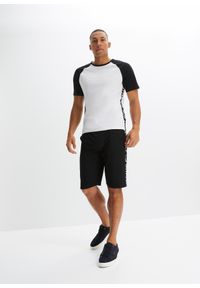 bonprix - Shirt + krótkie spodnie (2 części). Kolor: czarny. Długość: krótkie #3