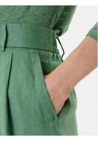 United Colors of Benetton - United Colors Of Benetton Bermudy 4AGHD901V Zielony Relaxed Fit. Kolor: zielony. Materiał: len #5