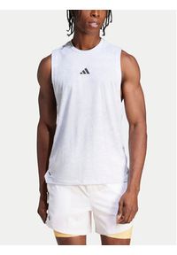 Adidas - adidas Koszulka techniczna Power Workout IS3843 Biały Regular Fit. Kolor: biały. Materiał: syntetyk #6