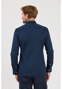 La Martina - LA MARTINA Granatowa męska koszula Poplin Stretch, Rozmiar XXL. Kolor: niebieski #5