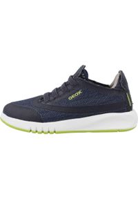 Geox - Buty GEOX J AERANTER BOY Niebieski. Kolor: niebieski. Materiał: syntetyk, tkanina. Sport: turystyka piesza