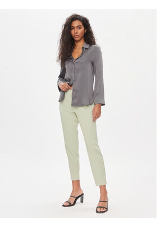 Vila Chinosy Varone 14087406 Zielony Slim Fit. Kolor: zielony. Materiał: syntetyk