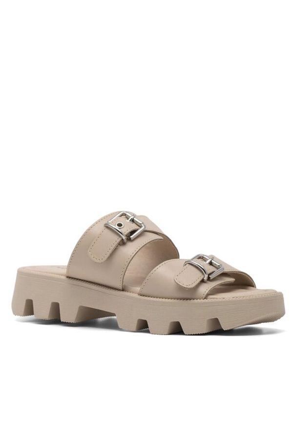 Klapki Lasocki. Kolor: beżowy