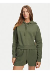 Hunter Bluza Liza HARW0044242 Khaki Cropped Fit. Kolor: brązowy. Materiał: bawełna