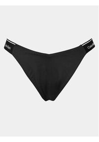 Calvin Klein Swimwear Dół od bikini KW0KW02430 Czarny. Kolor: czarny. Materiał: syntetyk