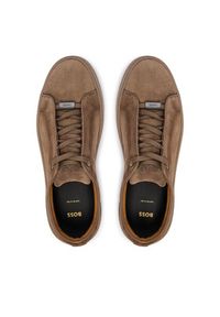 BOSS Sneakersy Gary 50534292 Beżowy. Kolor: beżowy. Materiał: zamsz, skóra #2