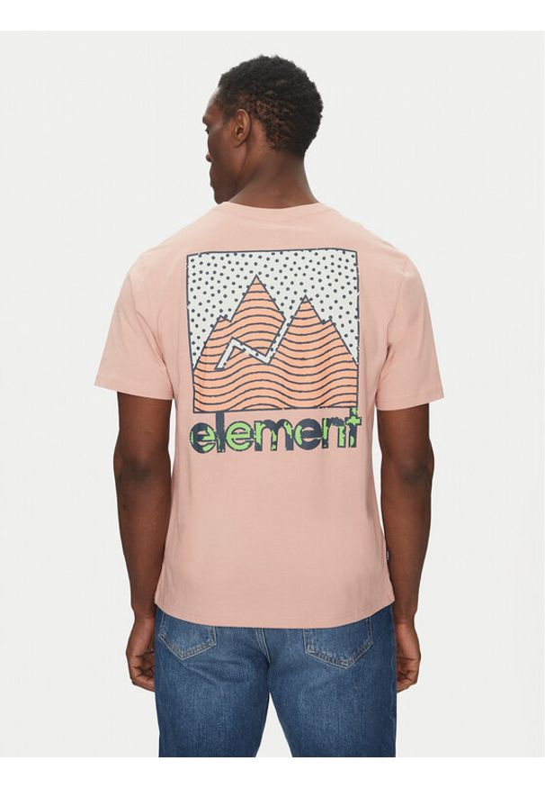 Element T-Shirt ELYZT00496 Różowy Regular Fit. Kolor: różowy. Materiał: bawełna