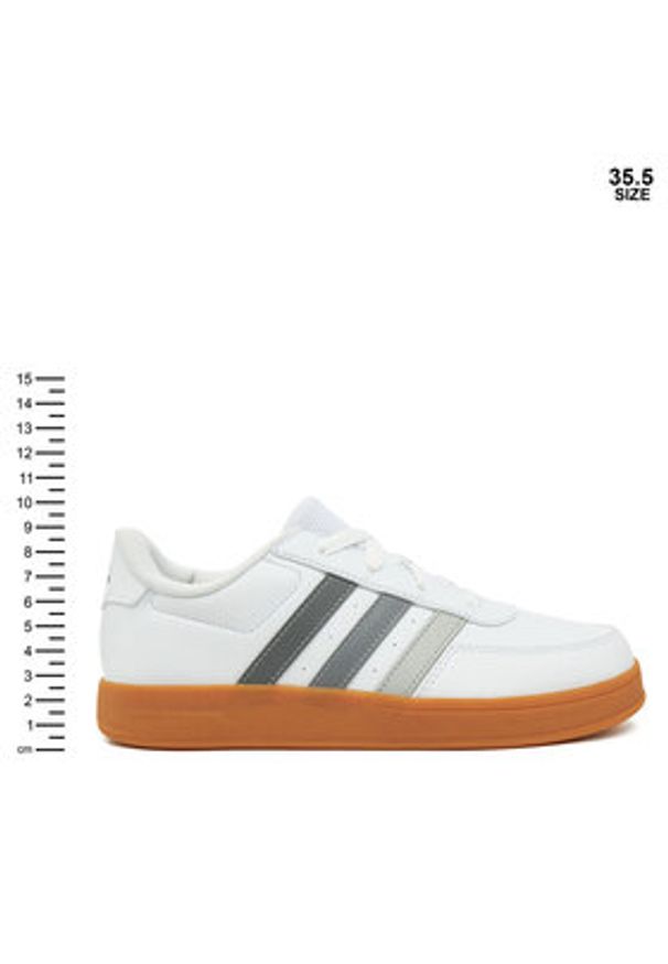 Adidas - adidas Sneakersy Breaknet Lifestyle Court IH8878 Biały. Kolor: biały. Materiał: skóra
