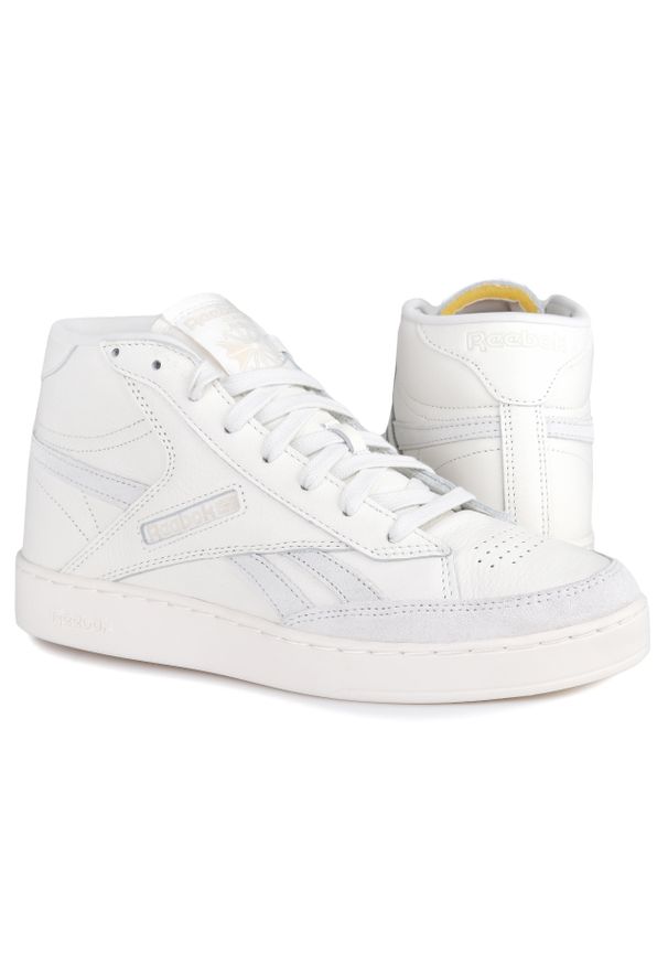 Buty męskie sportowe Reebok CLUB C FORM Hi. Kolor: biały. Materiał: materiał, skóra, syntetyk. Szerokość cholewki: normalna. Model: Reebok Club. Sport: turystyka piesza