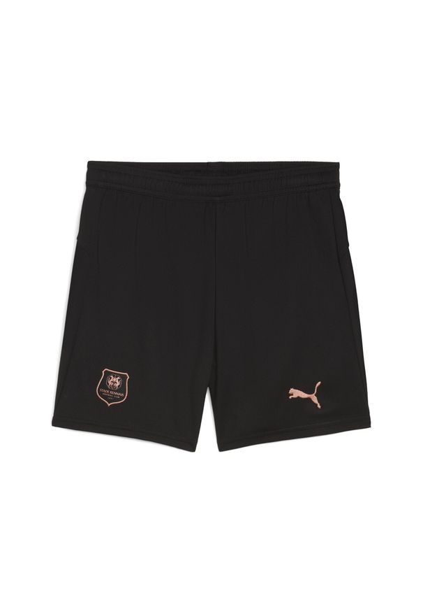Puma - Młodzieżowe szorty Stade Rennais FC 25/26 PUMA Black Copper Metallic. Kolor: czarny, szary, wielokolorowy. Materiał: tkanina. Sport: piłka nożna