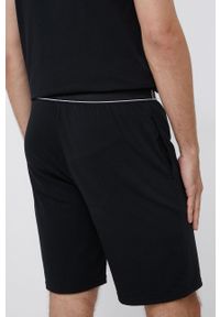 Emporio Armani Underwear Piżama męska kolor czarny z nadrukiem. Kolor: czarny. Materiał: materiał, dzianina. Wzór: nadruk #5