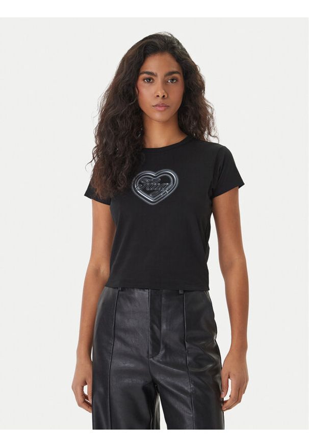 Hugo - HUGO T-Shirt Dichroma_B 50560769 Czarny Slim Fit. Kolor: czarny. Materiał: bawełna