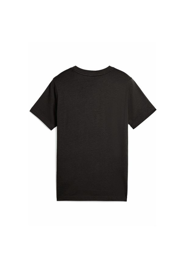Puma - Młodzieżowa koszulka Essentials Logo Lab PUMA Black. Kolor: czarny. Wzór: nadruk, haft