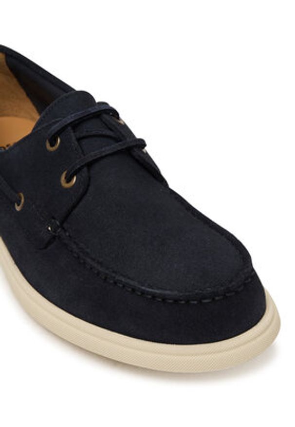 BOSS Półbuty Sienne 50563130 Granatowy. Kolor: niebieski. Materiał: zamsz, skóra