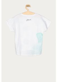 Desigual - T-shirt dziecięcy 104-164 cm. Okazja: na co dzień. Kolor: biały. Materiał: bawełna, dzianina. Wzór: nadruk. Styl: casual #3