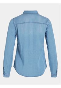 Vila Koszula jeansowa Bista 14033008 Niebieski Regular Fit. Kolor: niebieski. Materiał: lyocell
