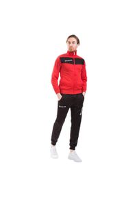Givova - Dres Męski Tuta Visa. Kolor: czerwony, wielokolorowy, czarny. Materiał: dresówka