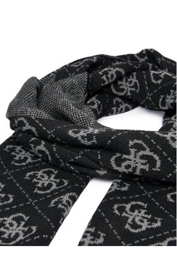 Guess Szalik AM9468 POL03 Czarny. Kolor: czarny. Materiał: materiał